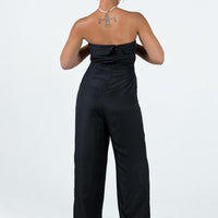 Josia Strapless Jumpsuit Black