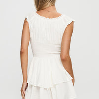 The Love Galore Romper White Lower Impact