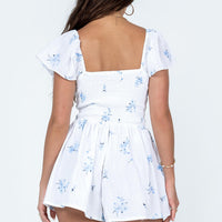 Front Row Romper White