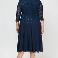Plus Bella Sequin Lace Dress