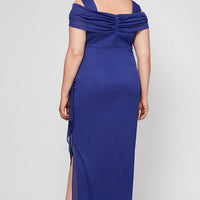 Plus Hannah Glitter Mesh Gown
