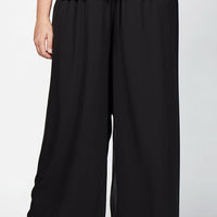 Plus Straight Leg Chiffon Pant