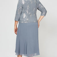 Plus Angela Firework Sequin Jacket Dress