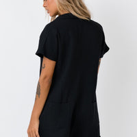 Vixen Romper Black Petite