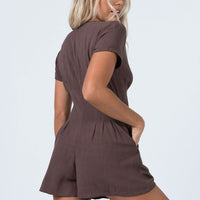 Adi Romper Brown