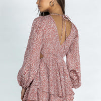 Astro Romper Red Floral