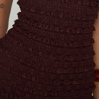 Ayver Strapless Playsuit Chocolate