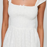 Royal Gleam Romper White