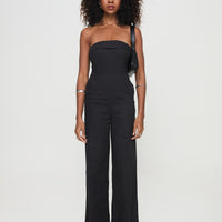 Luster Strapless Jumpsuit Black