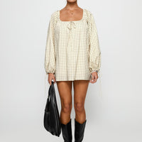 Preacher Playsuit White Check