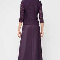 Bethany Glitter Lace Jacket Dress