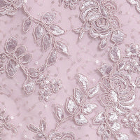 Regular - Long Embroidered Mock Dress with V-Neckline, Cap Sleeves and Full Tulle Skirt