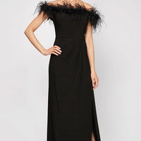 Gianna Off-the-Shoulder Jersey Gown