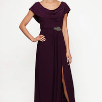 Celeste A-Line Matte Jersey Dress