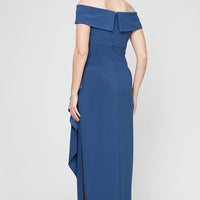 Nora Off-the-Shoulder Matte Jersey Dress