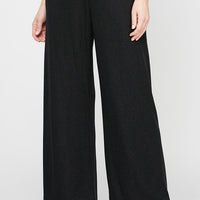 Petite Straight Leg Metallic Knit Pant