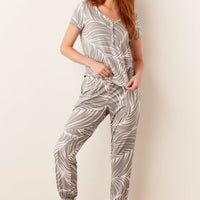 Nadia Cloud Jersey PJ Set in Whisper