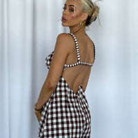 Harlie Romper Brown