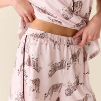Maren Cloud Jersey PJ Set in Tiger Lily
