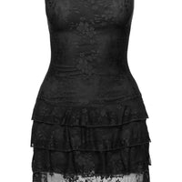 So Gorgeous Strapless Frill Romper Black Tall