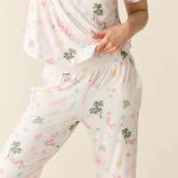 Alyssa Summer Jersey PJ Set in Mermaids