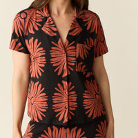 Karli Summer Jersey PJ Set in Desert Bloom