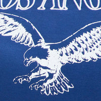 Blue Midi Dress Short Sleeve Crew Neck Bodycon Eagle