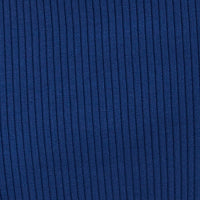 Blue Knit Midi Dress Sleeveless Scoop Neck Bodycon Rib