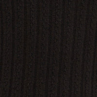 Black Ribbed Midi Dress Cutout