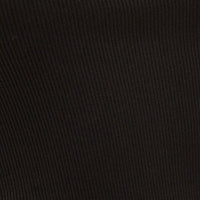 Black Ribbed Evening Dress Strapless