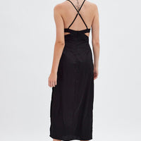Black Cutout Midi Dress