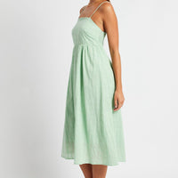 Green Midi Dress Sleeveless