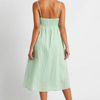 Green Midi Dress Sleeveless