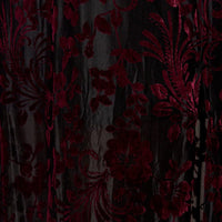 Red Midi Dress Short Sleeve Side Split