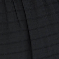 Black Midi Dress Short Sleeve Ruched Bust