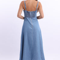 Blue Midi Dress Strappy