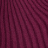 Purple Midi Dress Long Sleeve Sweetheart Contrast Bind