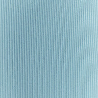 Blue Midi Dress Ribbed Cut Out