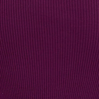 Purple Midi Dress High Neck Knit
