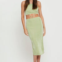 Green Midi Dress Bodycon