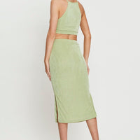 Green Midi Dress Bodycon