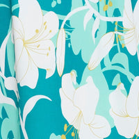Print Midi Dress Ruffle Detail Skater