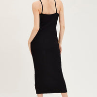 Black Kint Midi Dress