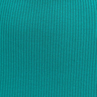 Green Racer Knit Midi Dress