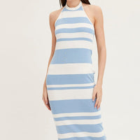 Multi Kint Midi Dress