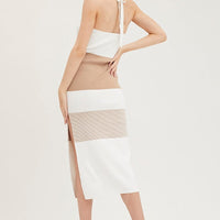Multi Knit Midi Dress