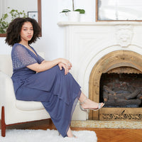 Layla Long Empire Waist Dress