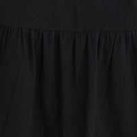 Black Dress One Shoulder Midi