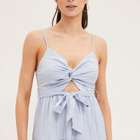 Blue Midi Dress Evening Satin