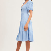 Blue Midi Dress Sweetheart